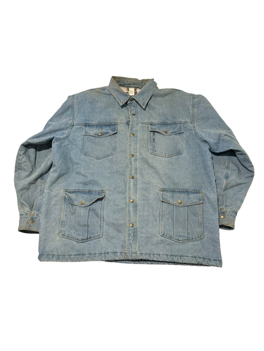 The Haband Tailgater Denim Sherpa Lined Chore Jacket Size 2XL Men’d